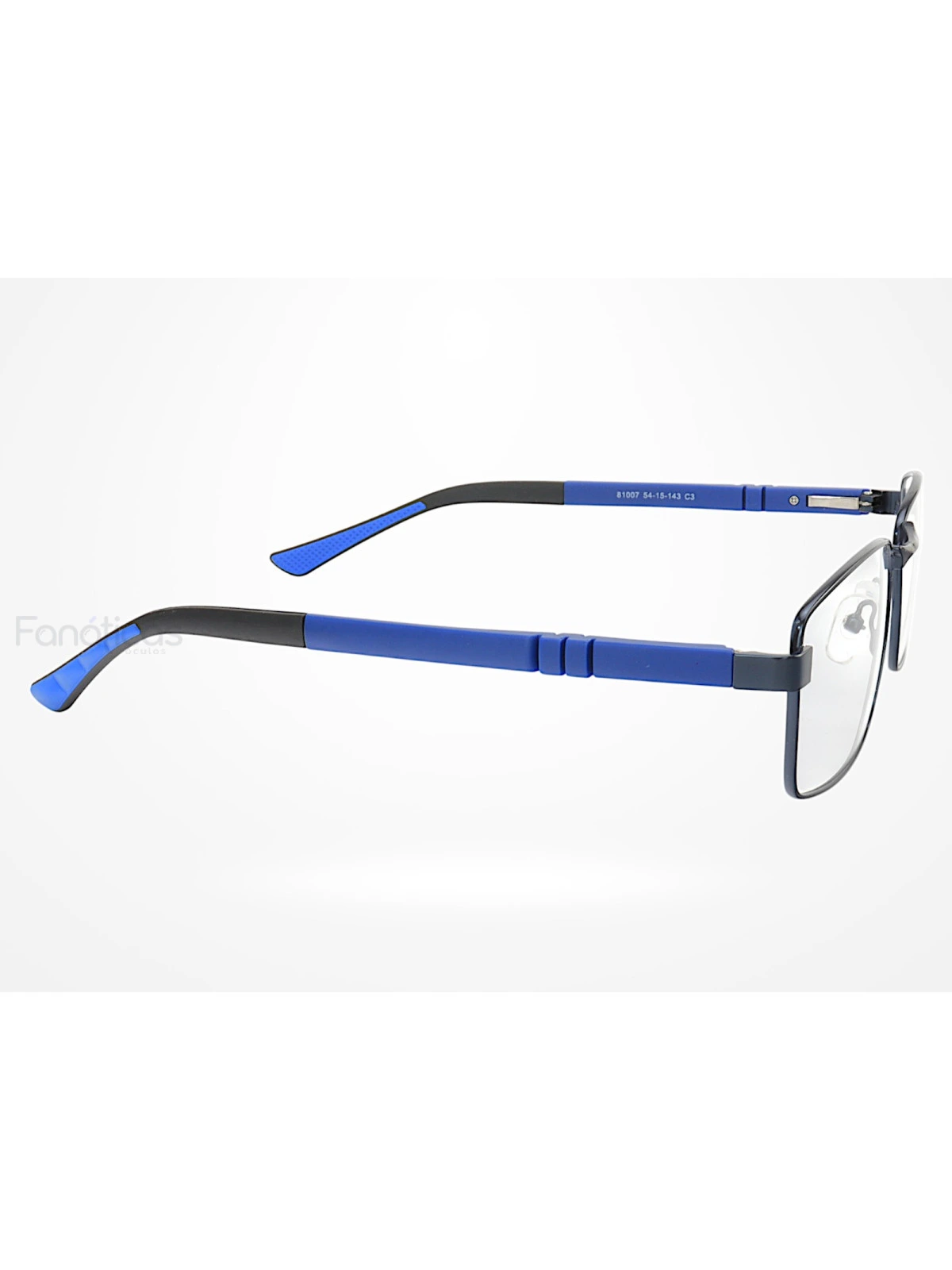 Armação de Óculos 81007 Quadrado Azul