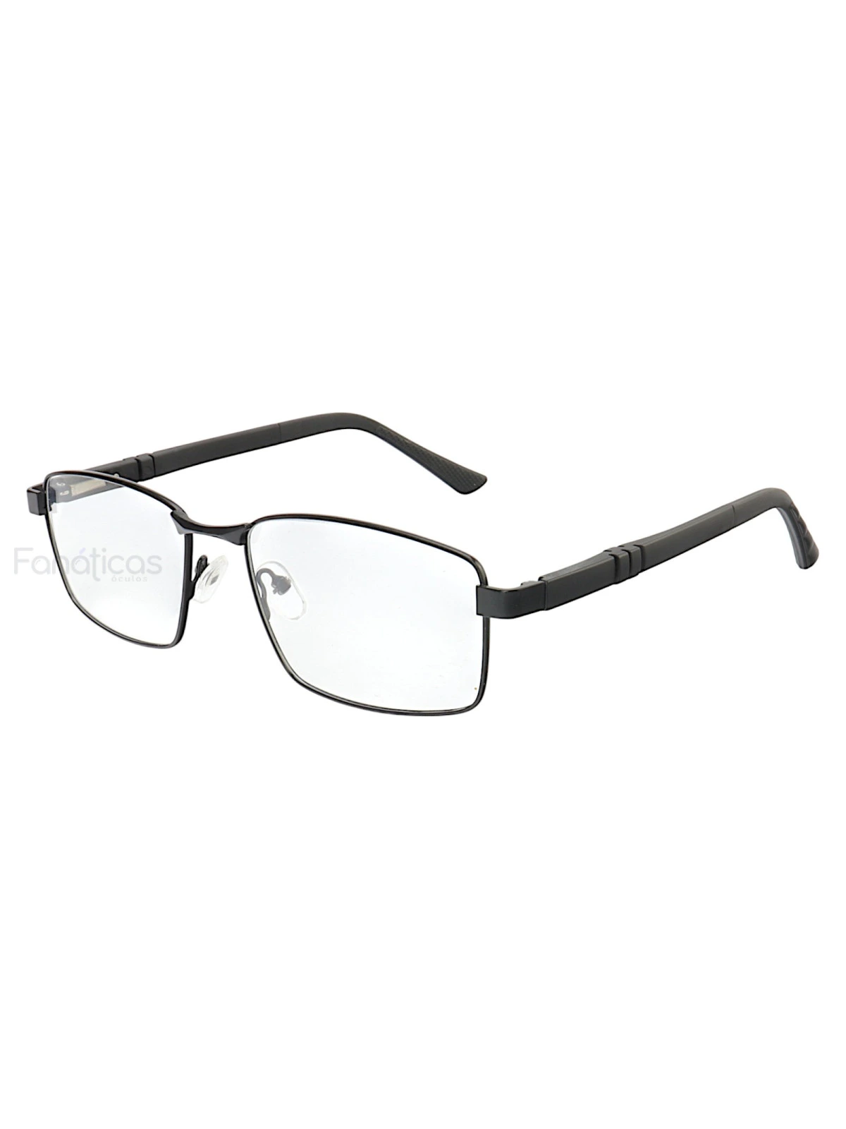 Armação de Óculos 81007 Quadrado Preto