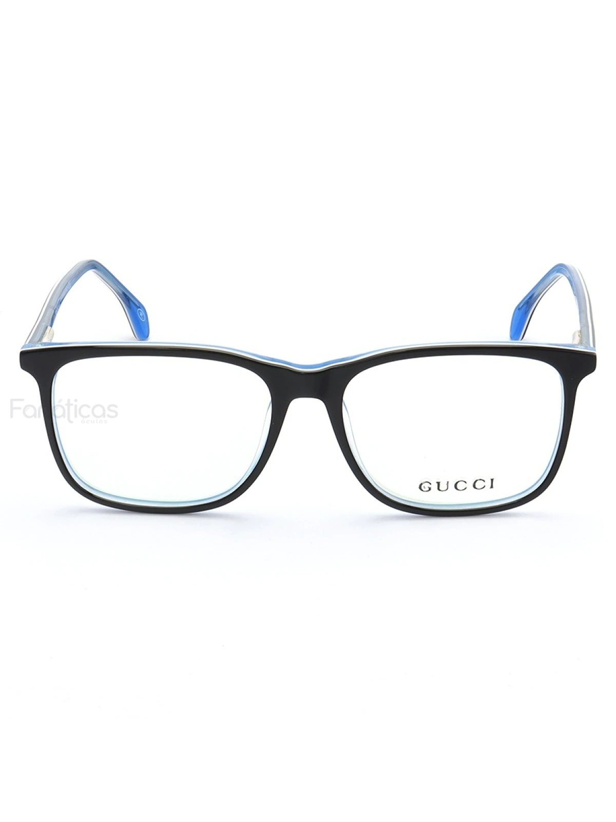 Armação de Óculos Quadrado GG05540 Preto e Azul
