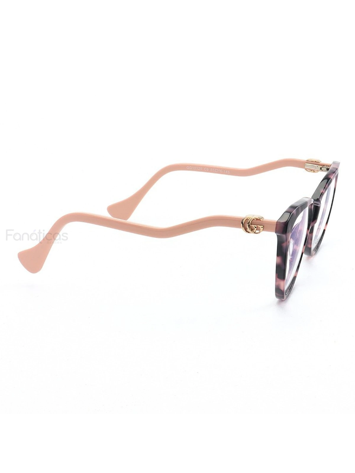 Armação de Óculos Quadrado GG10120 Rosa Tartaruga