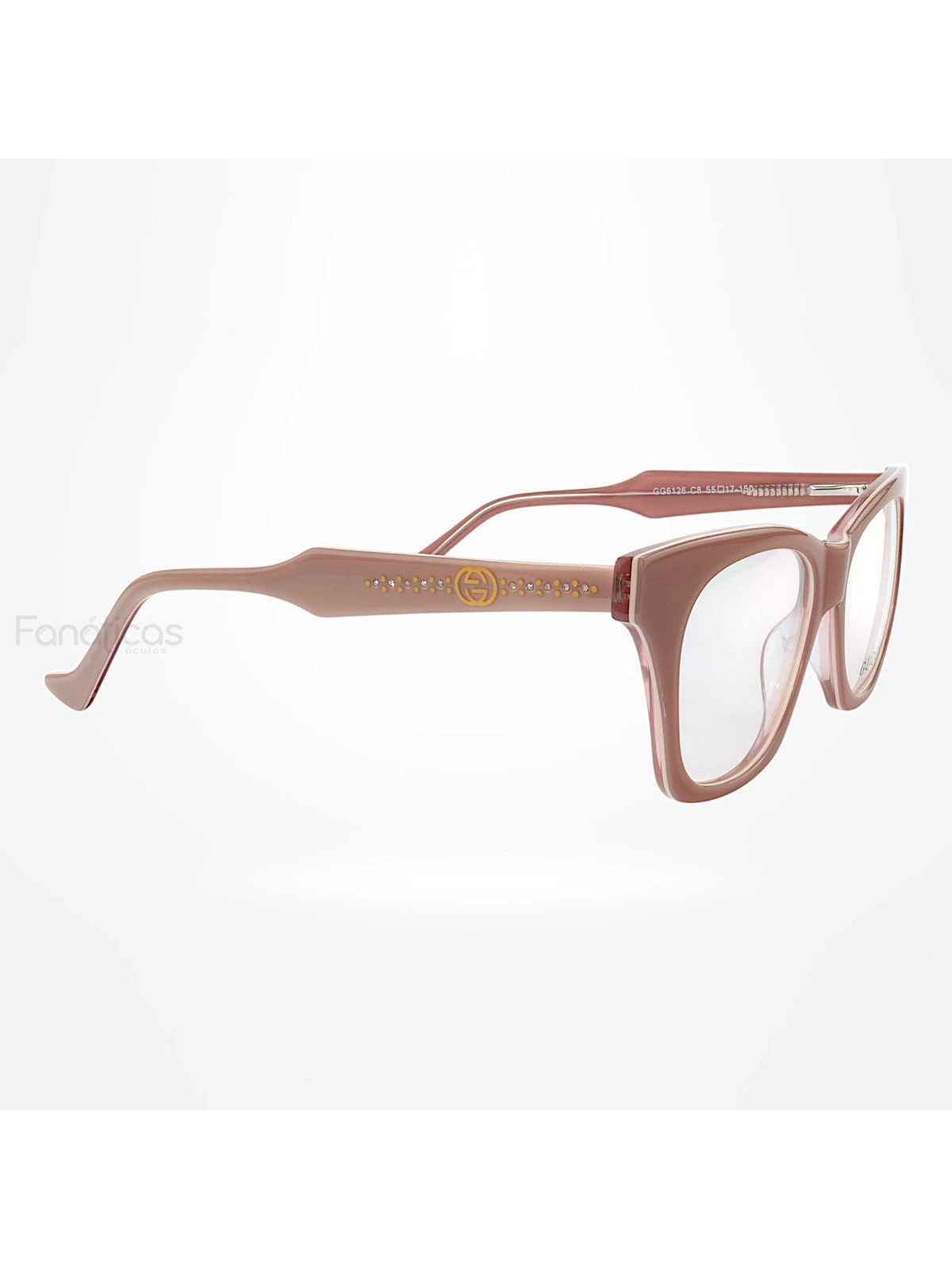 Armação de Óculos Quadrado GG6126 Rose