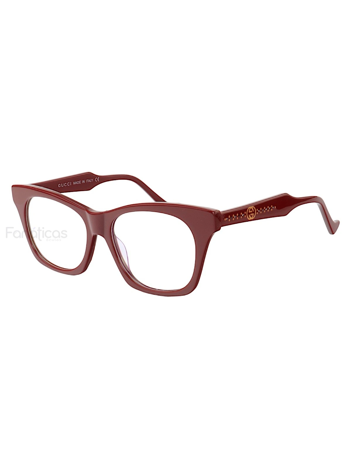 Armação de Óculos Quadrado GG6126 Vermelho