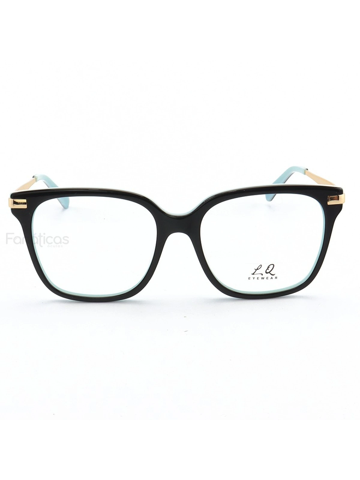 Armação de Óculos Quadrado LQ0175 Preto e Azul