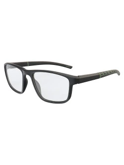 Armação de Óculos 8207 Esportivo Quadrado Preto e Verde