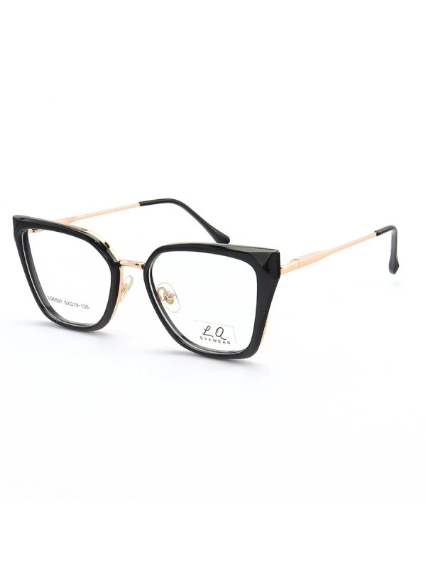 Armação de Óculos Quadrado LQ5501 Preto