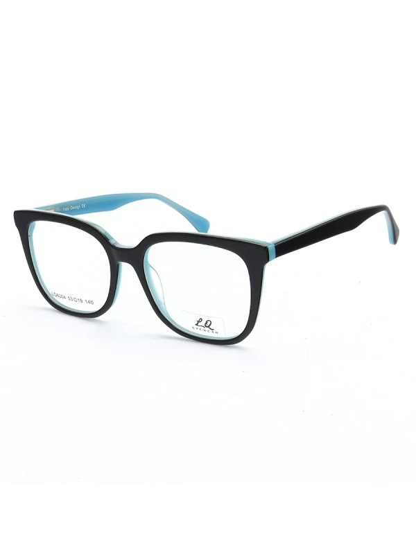 Armação de Óculos Quadrado LQ6004 Preto e Azul