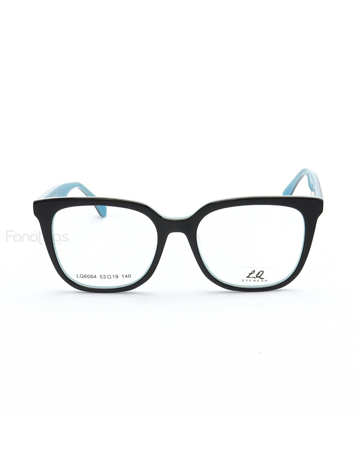 Armação de Óculos Quadrado LQ6004 Preto e Azul
