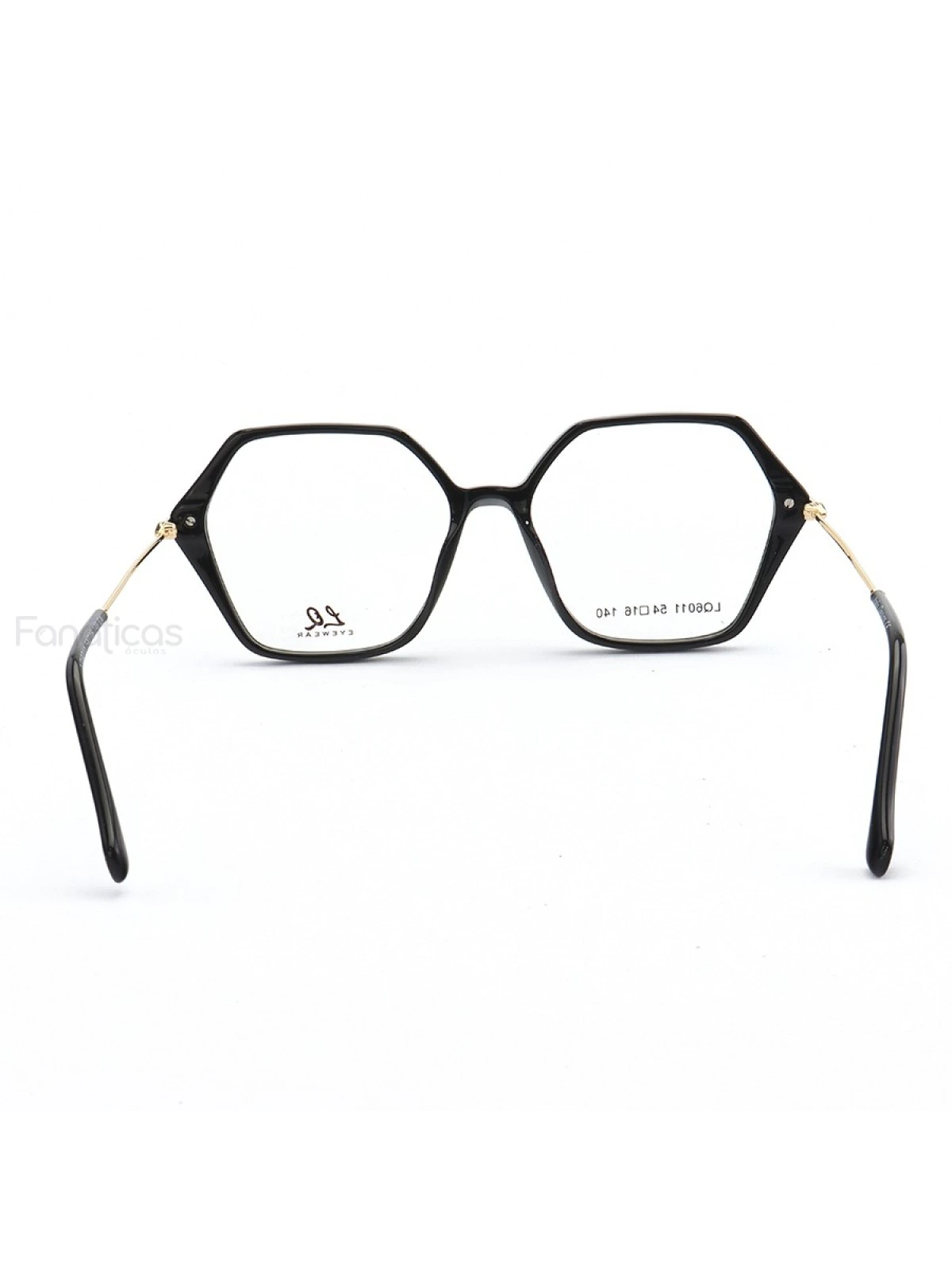 Armação de Óculos Quadrado LQ6011 Preto