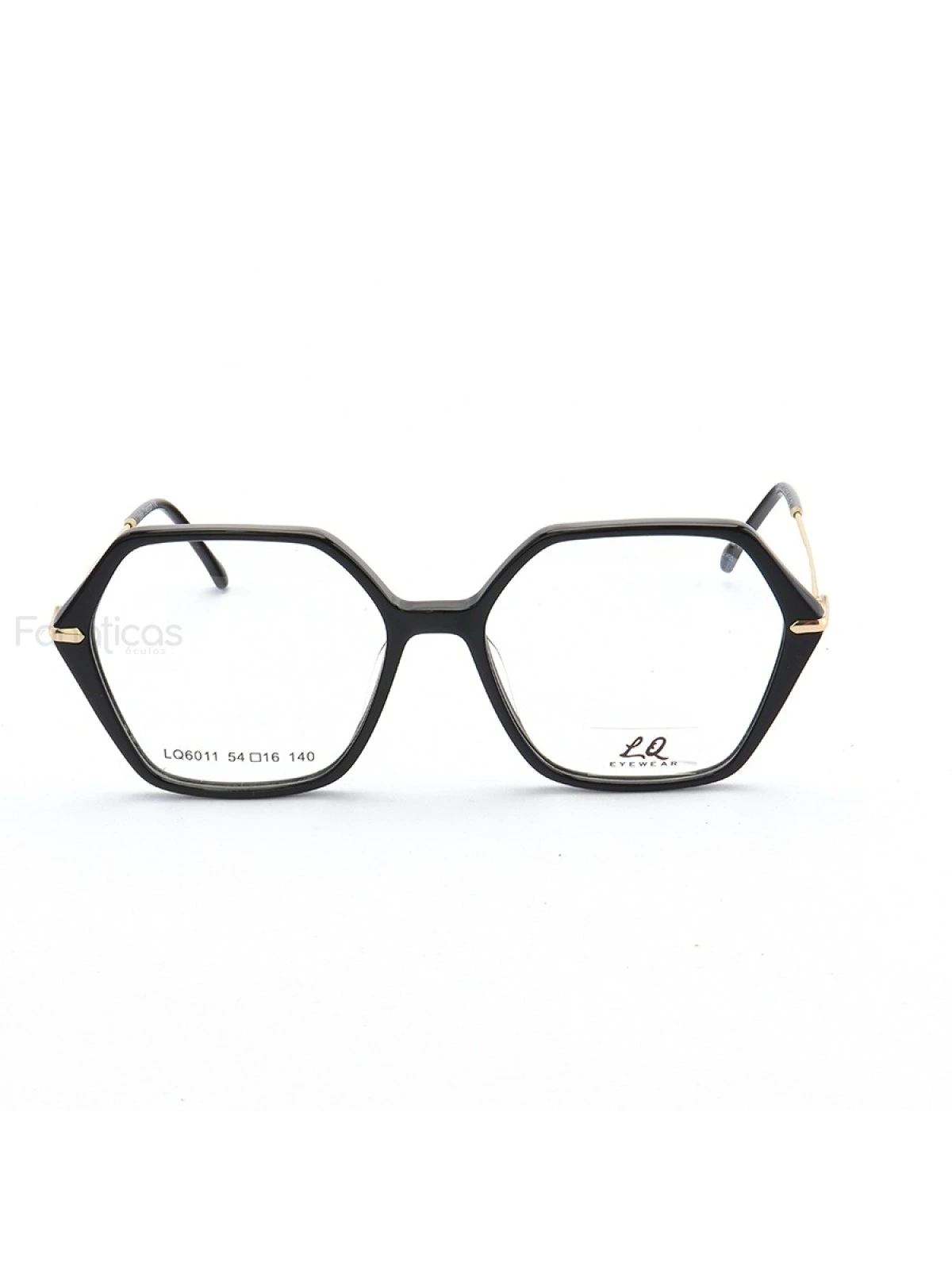 Armação de Óculos Quadrado LQ6011 Preto
