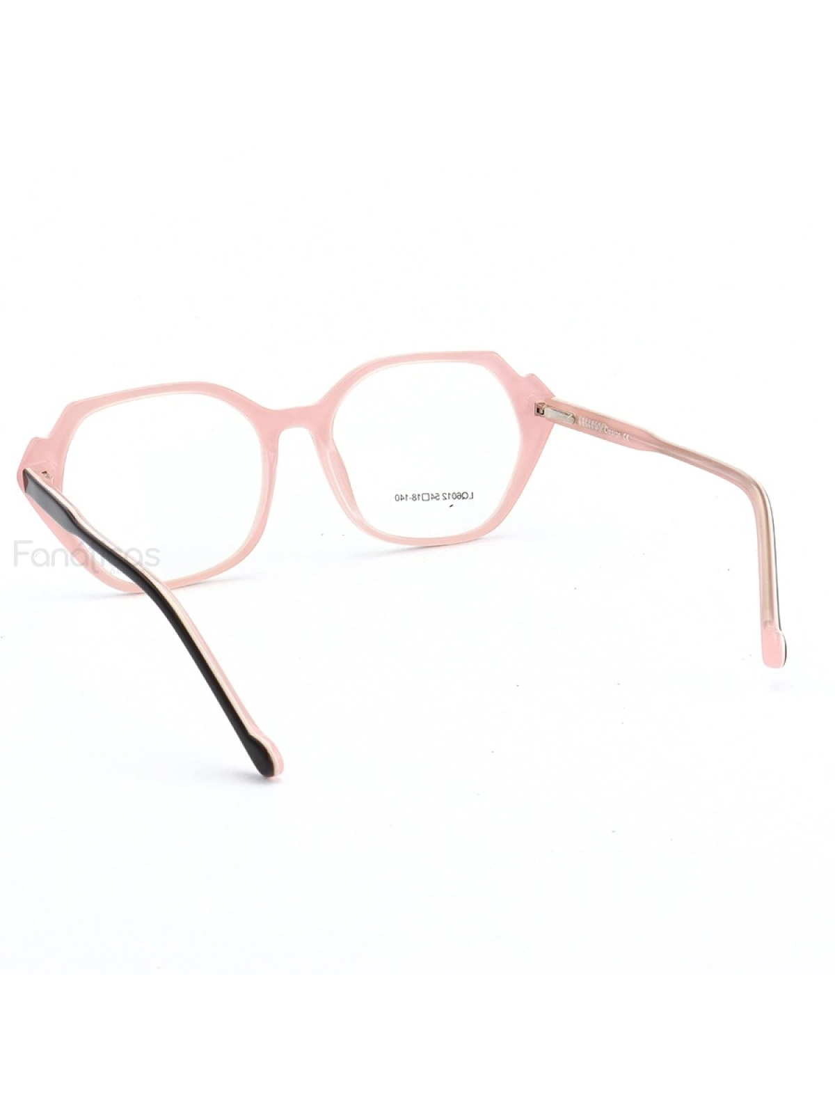 Armação de Óculos Quadrado LQ6012 Preto e Rosa