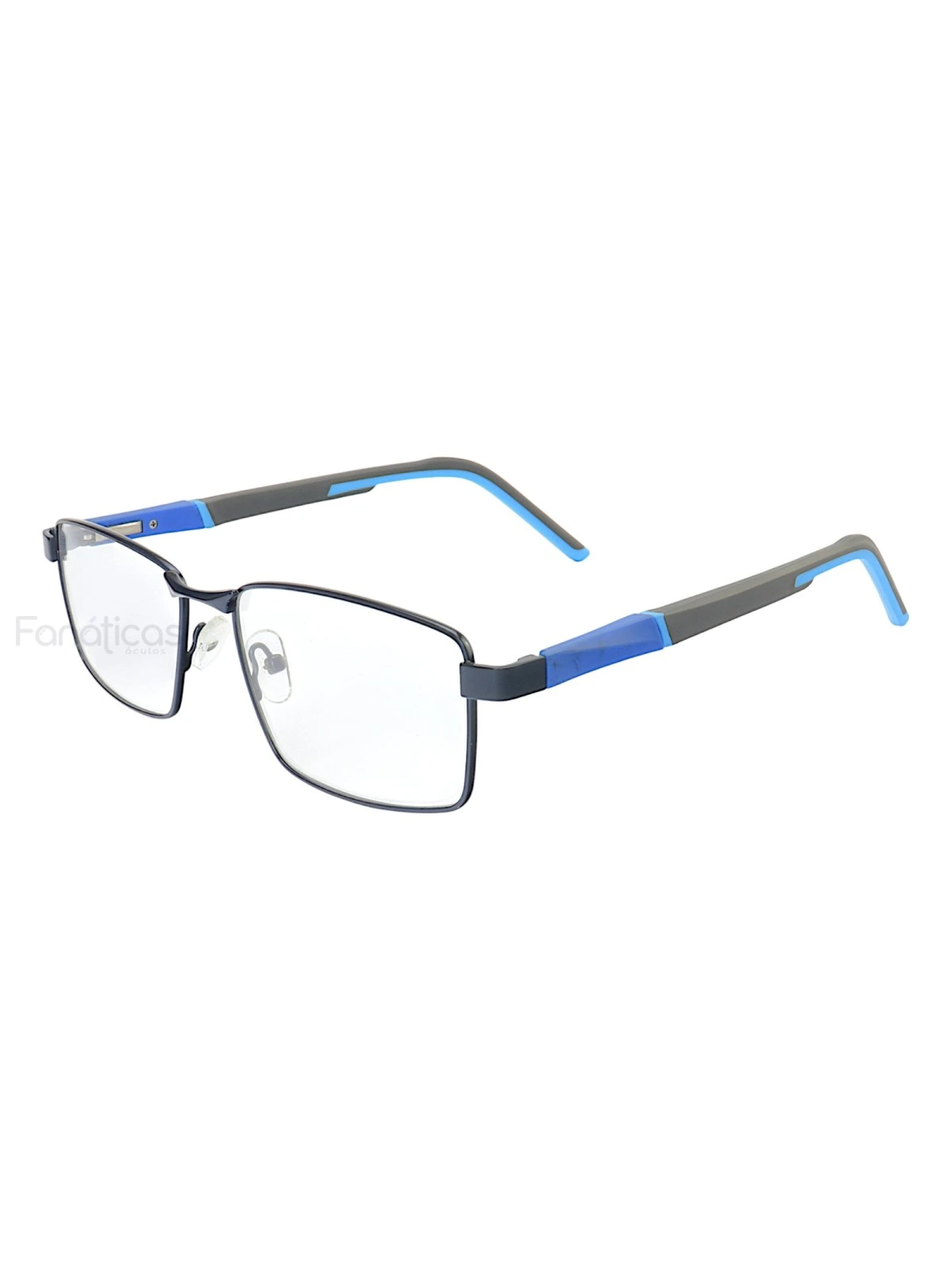 Armação de Óculos 86002 Retangular Azul