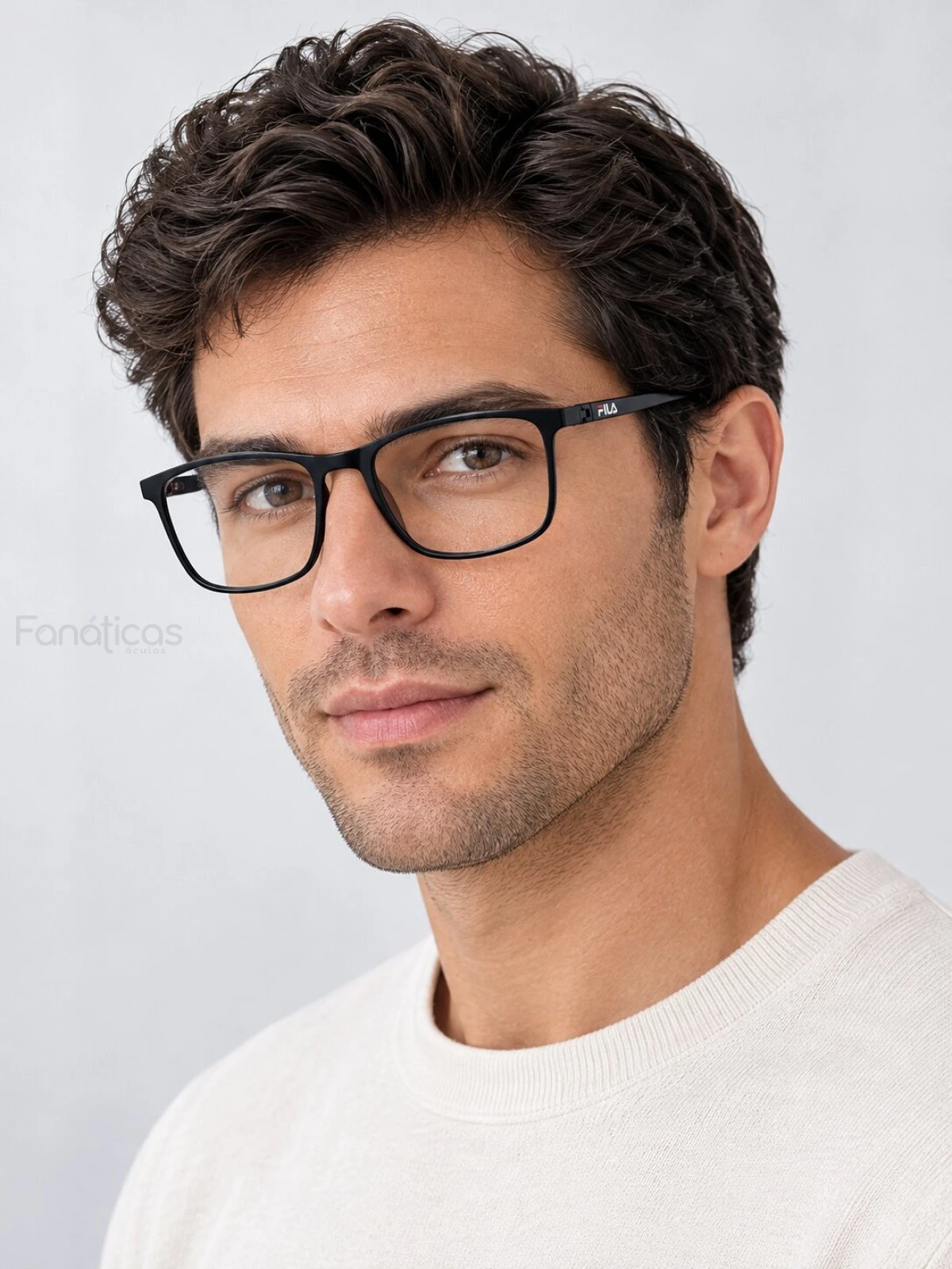 Armação de Óculos Quadrado Masculina FL9001 Preta