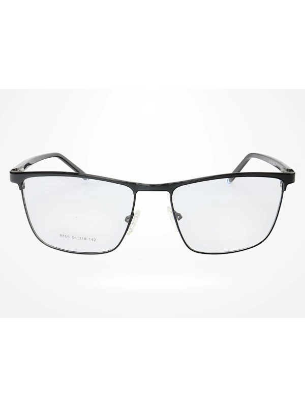 Armação de Óculos 8855 Quadrado Preto Azul