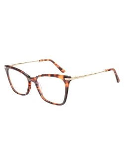 Armação de Oculos Quadrado MJ6372 Marrom Tartaruga
