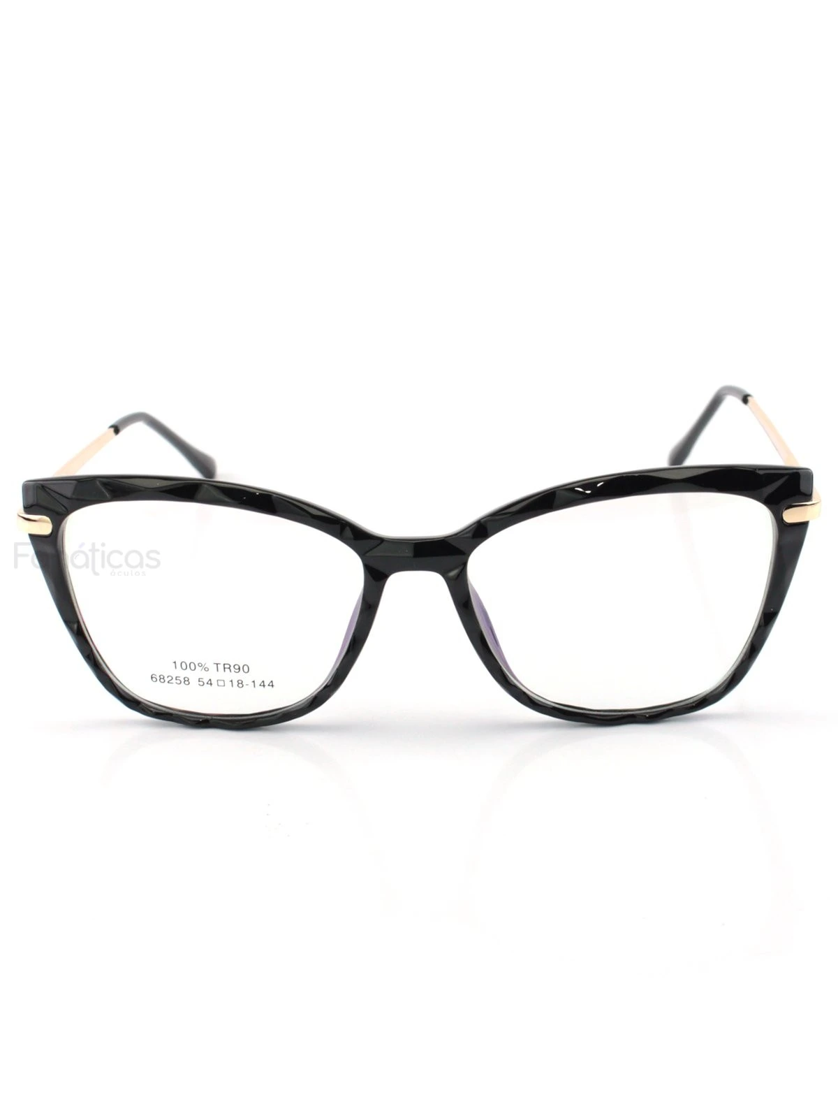 Armação de Óculos Quadrado Ohana XH8038 Preto