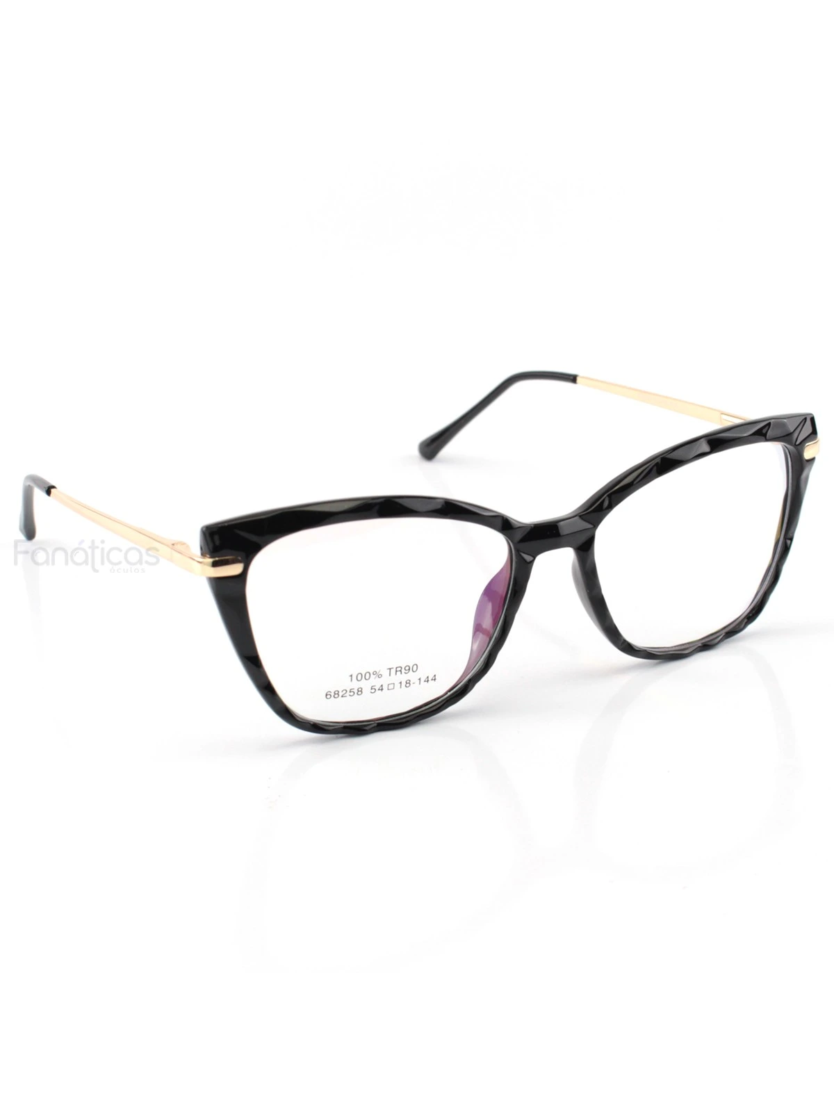Armação de Óculos Quadrado Ohana XH8038 Preto