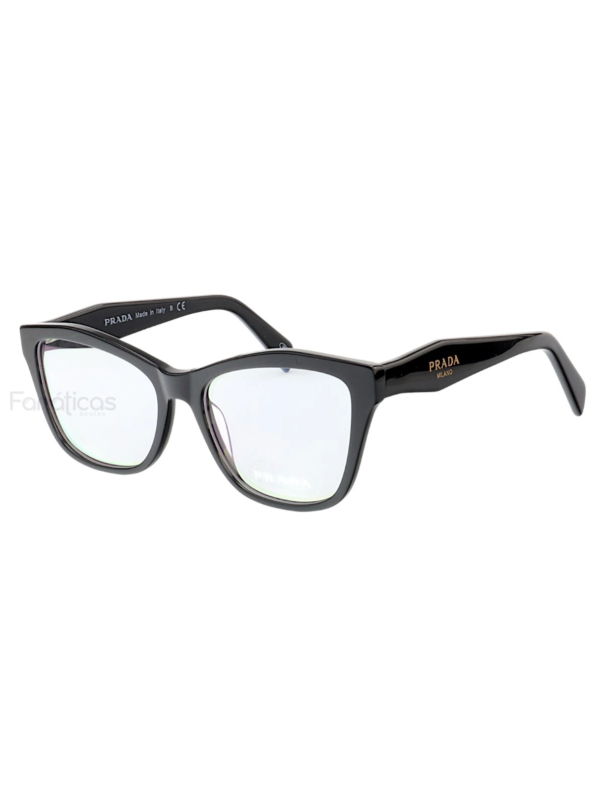 Armação de Óculos Quadrado PD0801 Preto