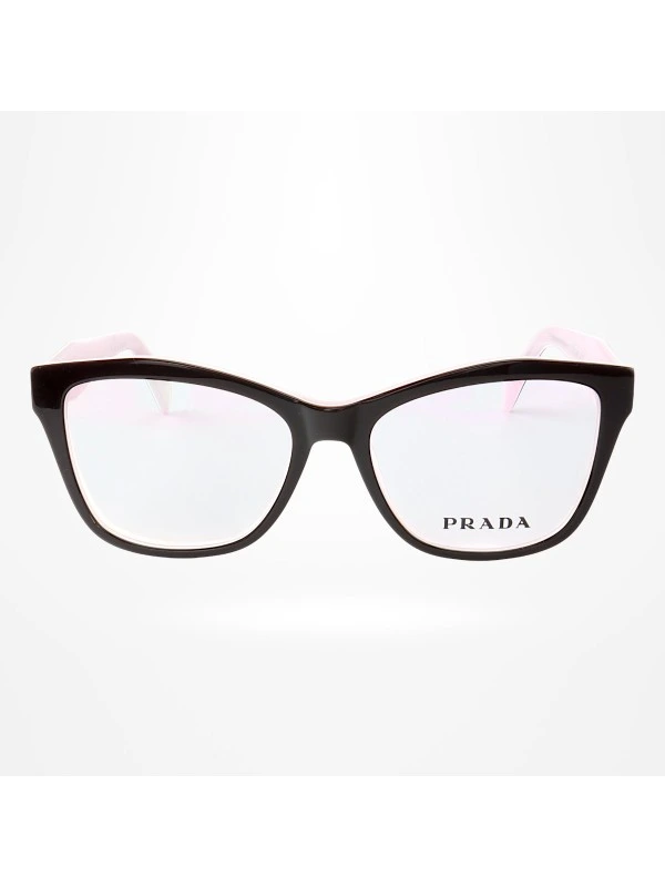 Armação de Óculos Quadrado PD0801 Preto e Rosa