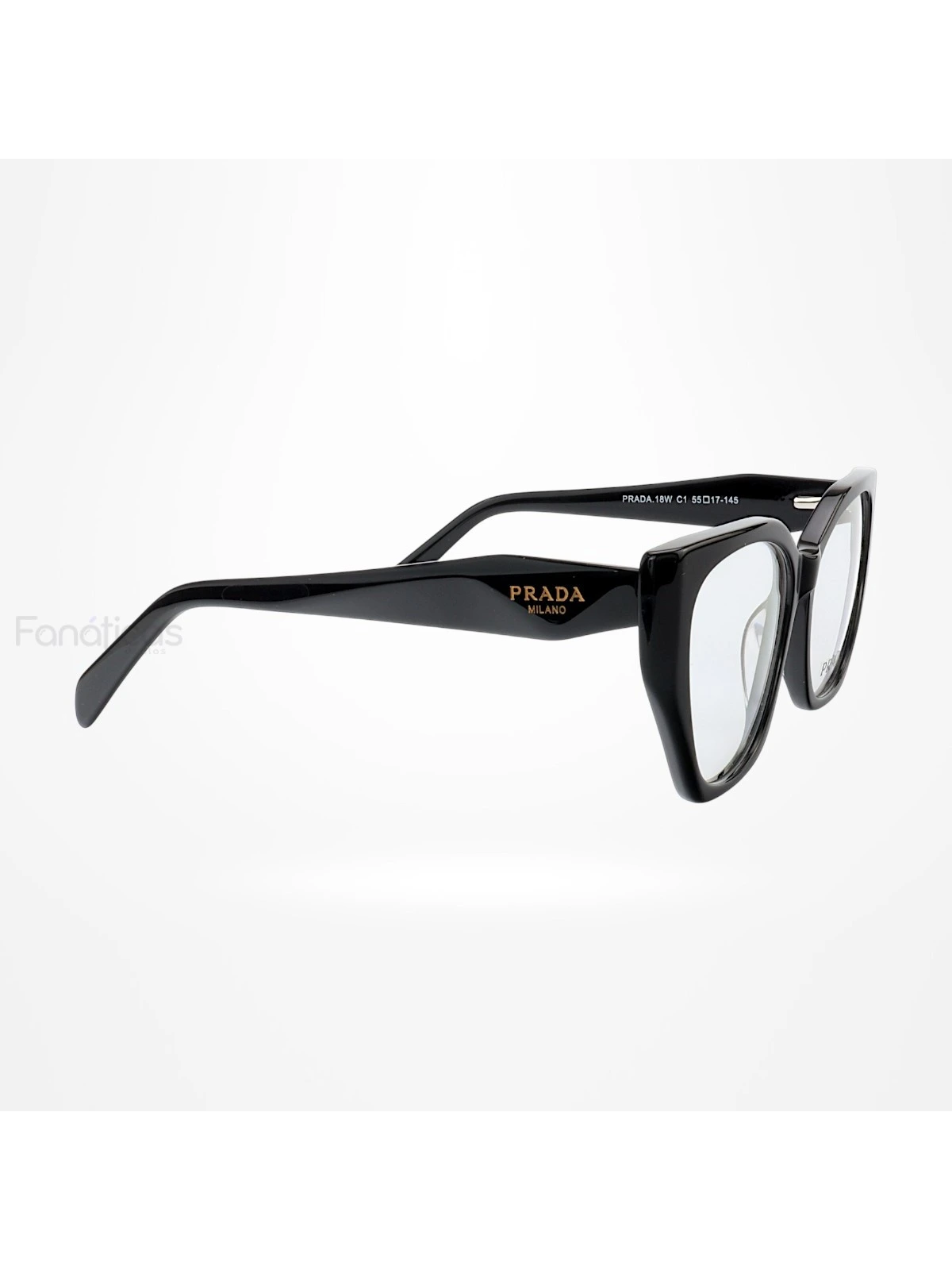 Armação de Óculos Quadrado PD18W Preto