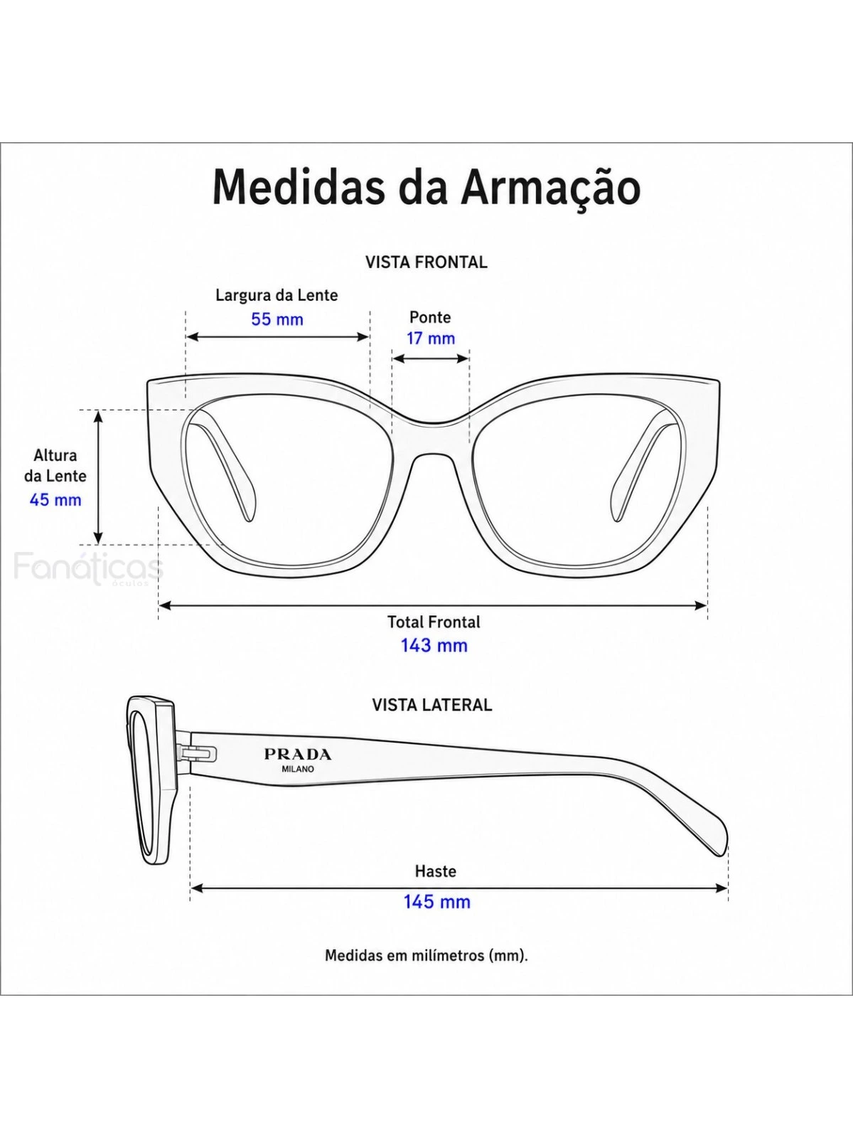 Armação de Óculos Quadrado PD18W Tartaruga