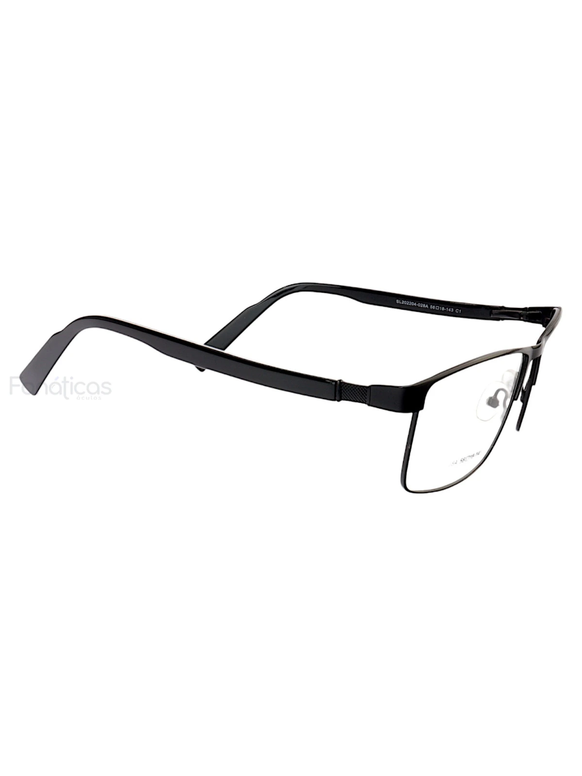 Armação de Óculos Quadrado SL028A Preto