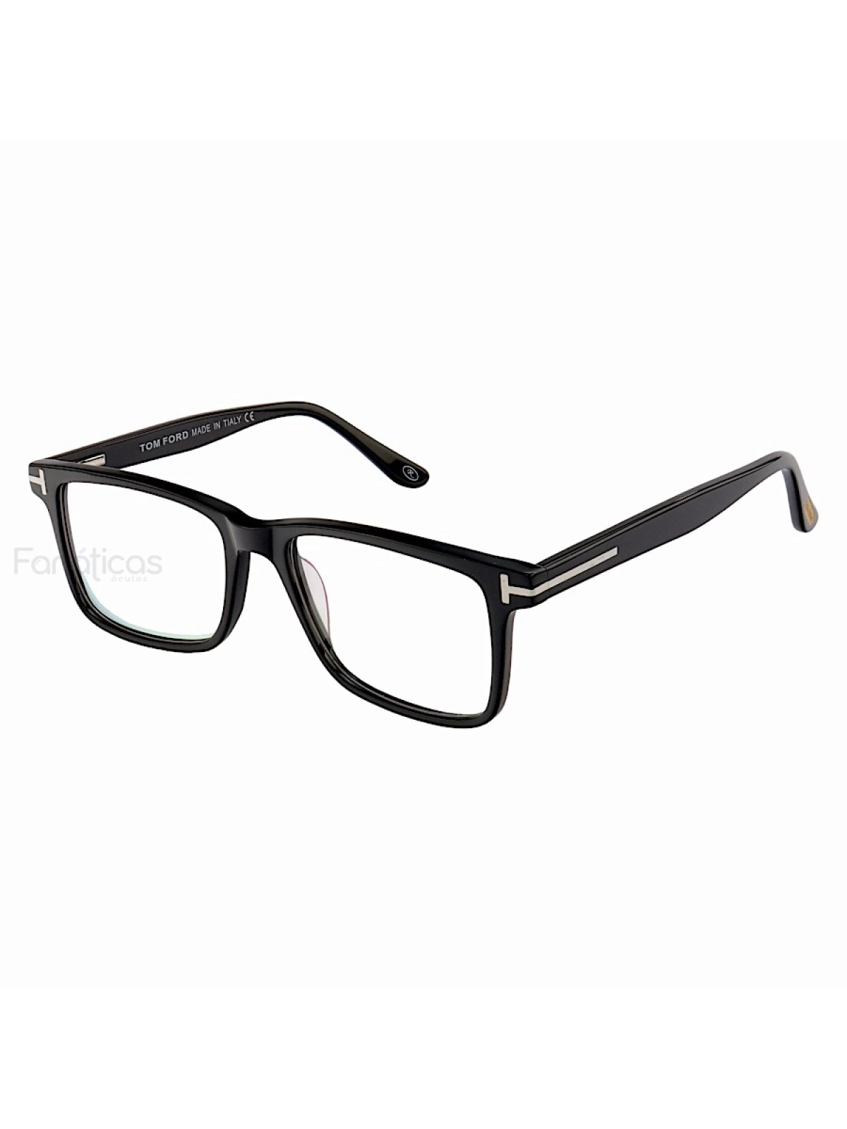 Armação de Óculos Quadrado TF5584 Preto