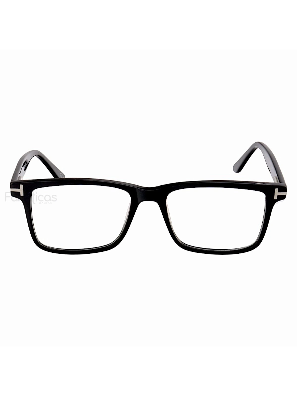 Armação de Óculos Quadrado TF5584 Preto