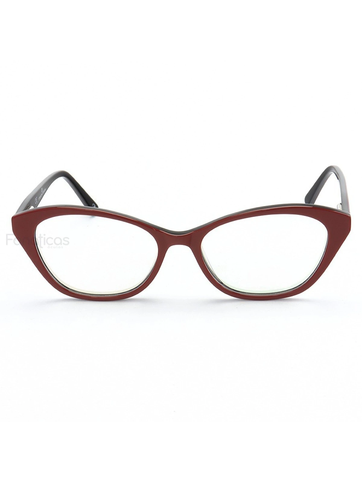 Armação de Óculos Quadrado Vhe4052 Vermelho