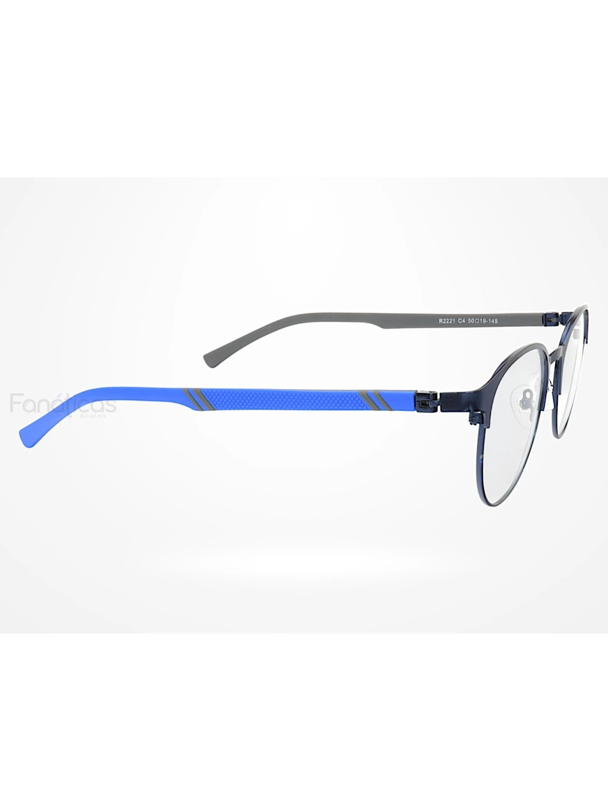 Armação de Óculos R2221 Redondo Azul