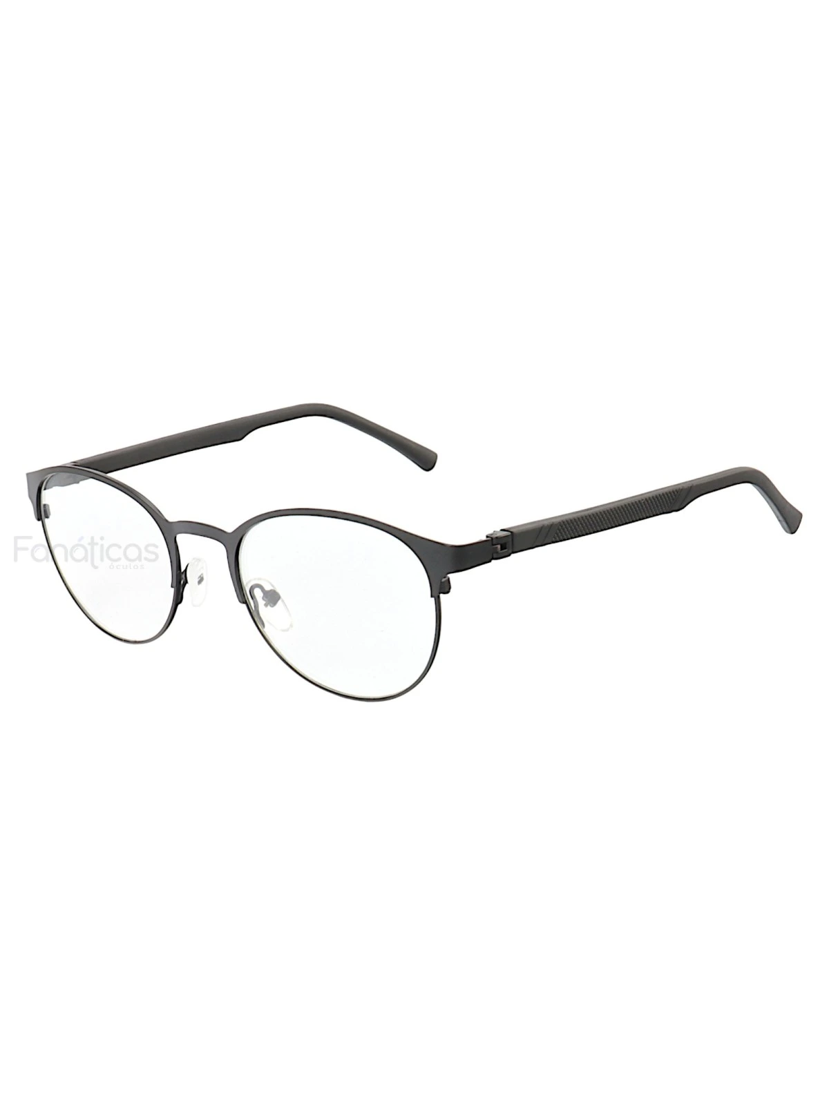 Armação de Óculos R2221 Redondo Preto