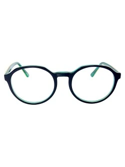 Armação de Óculos RB7187 Redondo Azul e Verde