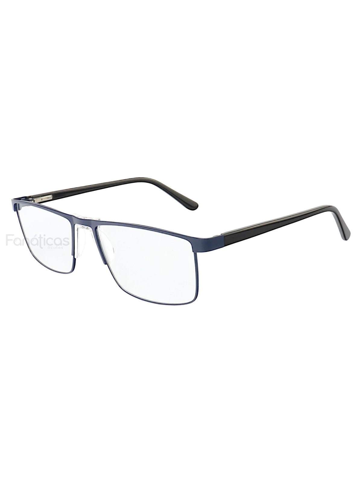 Armação de Óculos AQ230914 Retangular Azul e Preto