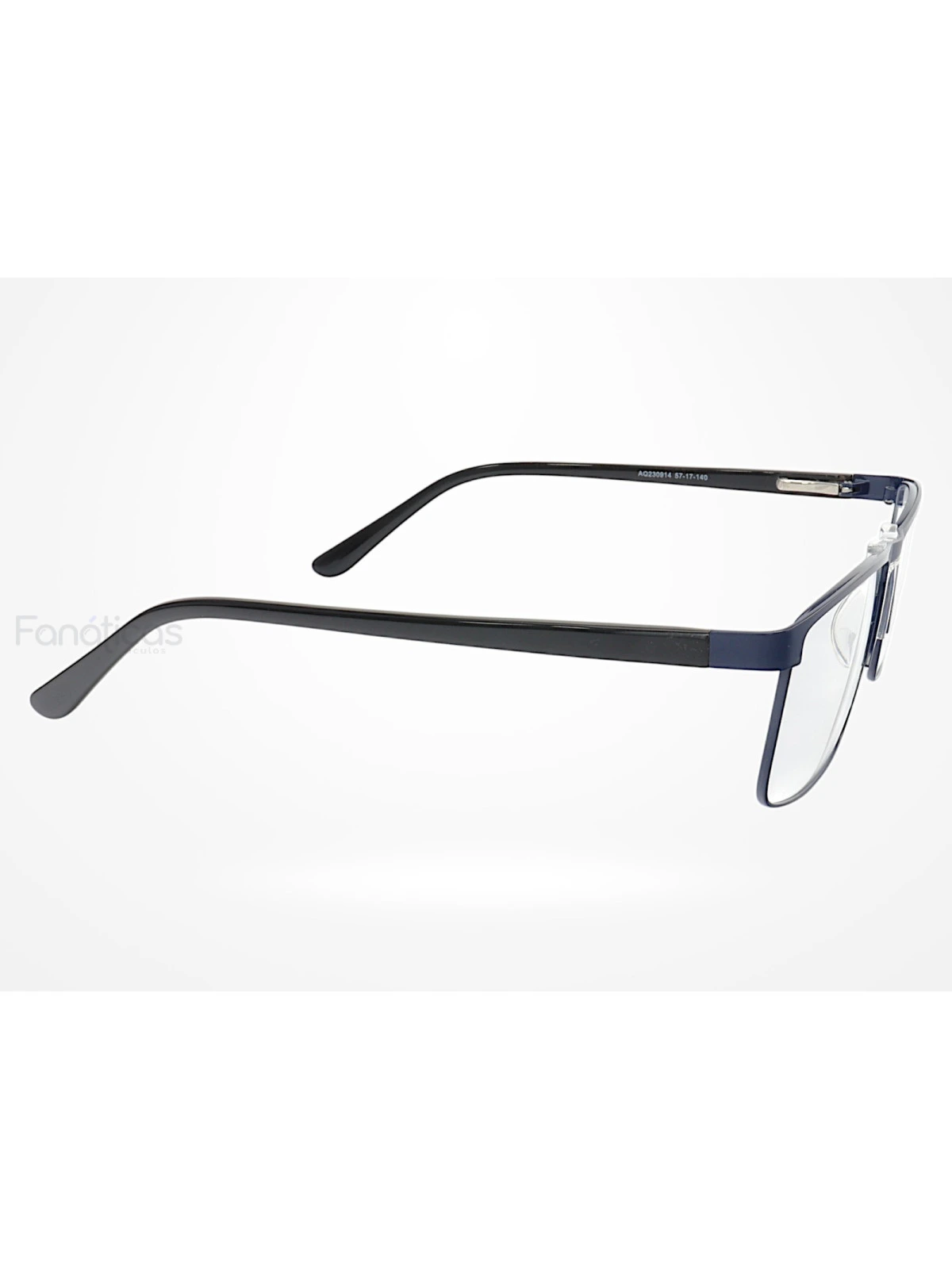 Armação de Óculos AQ230914 Retangular Azul e Preto
