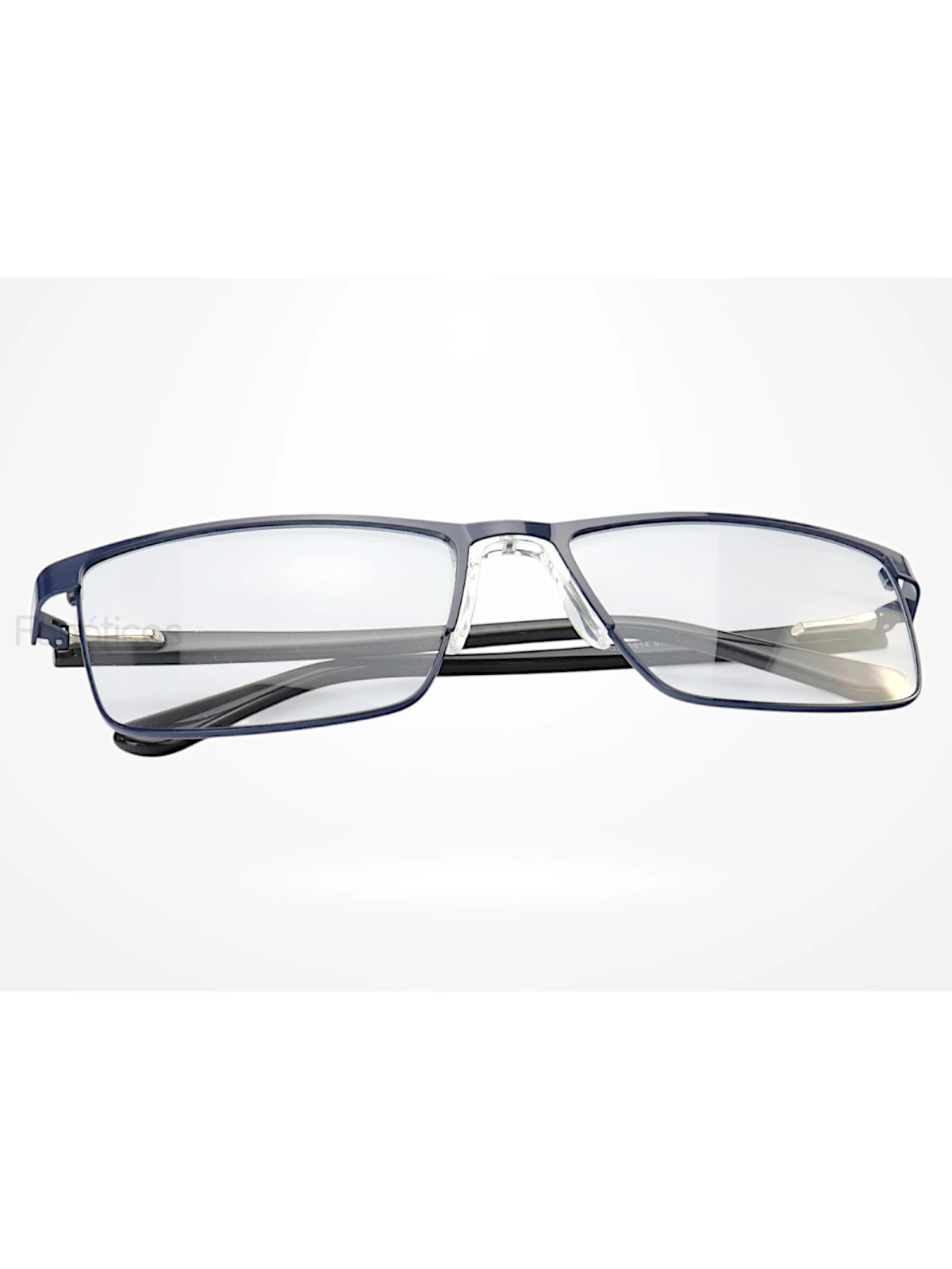 Armação de Óculos AQ230914 Retangular Azul e Preto