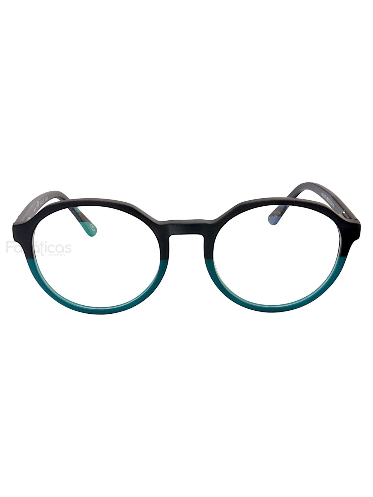 Armação de Óculos RB7187 Redondo Preto e Verde