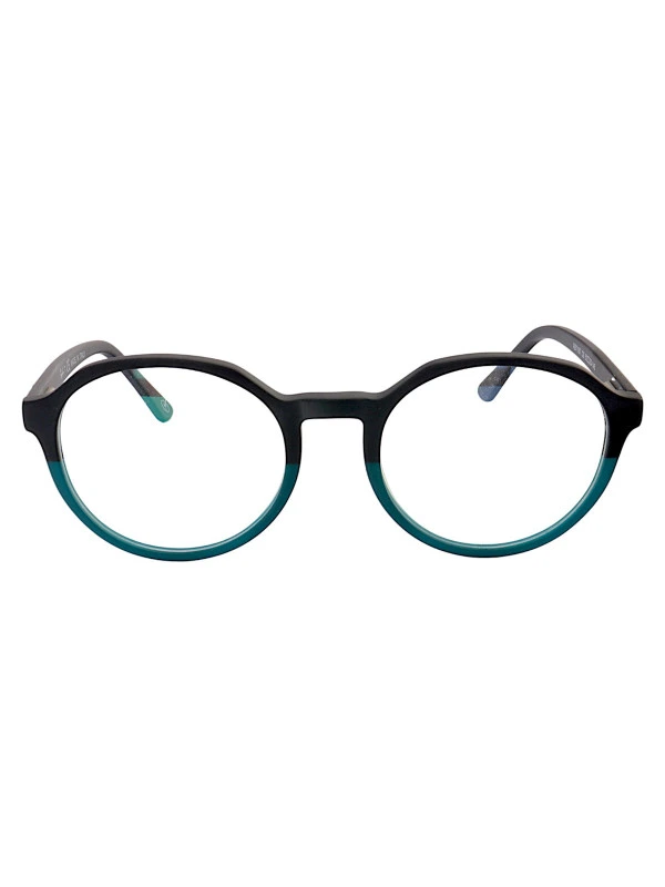 Armação de Óculos RB7187 Redondo Preto e Verde