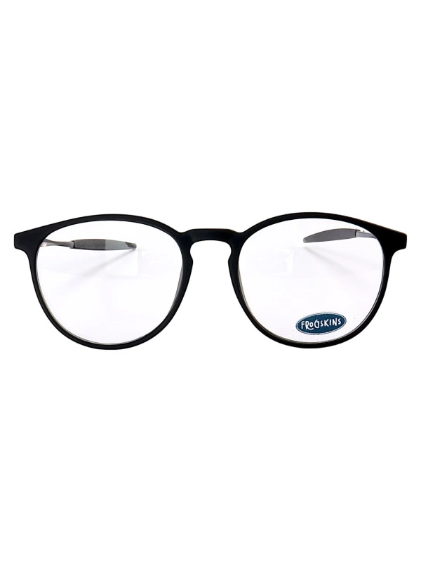 Armação de Óculos Redonda 3219 Acetato Preta Masculina