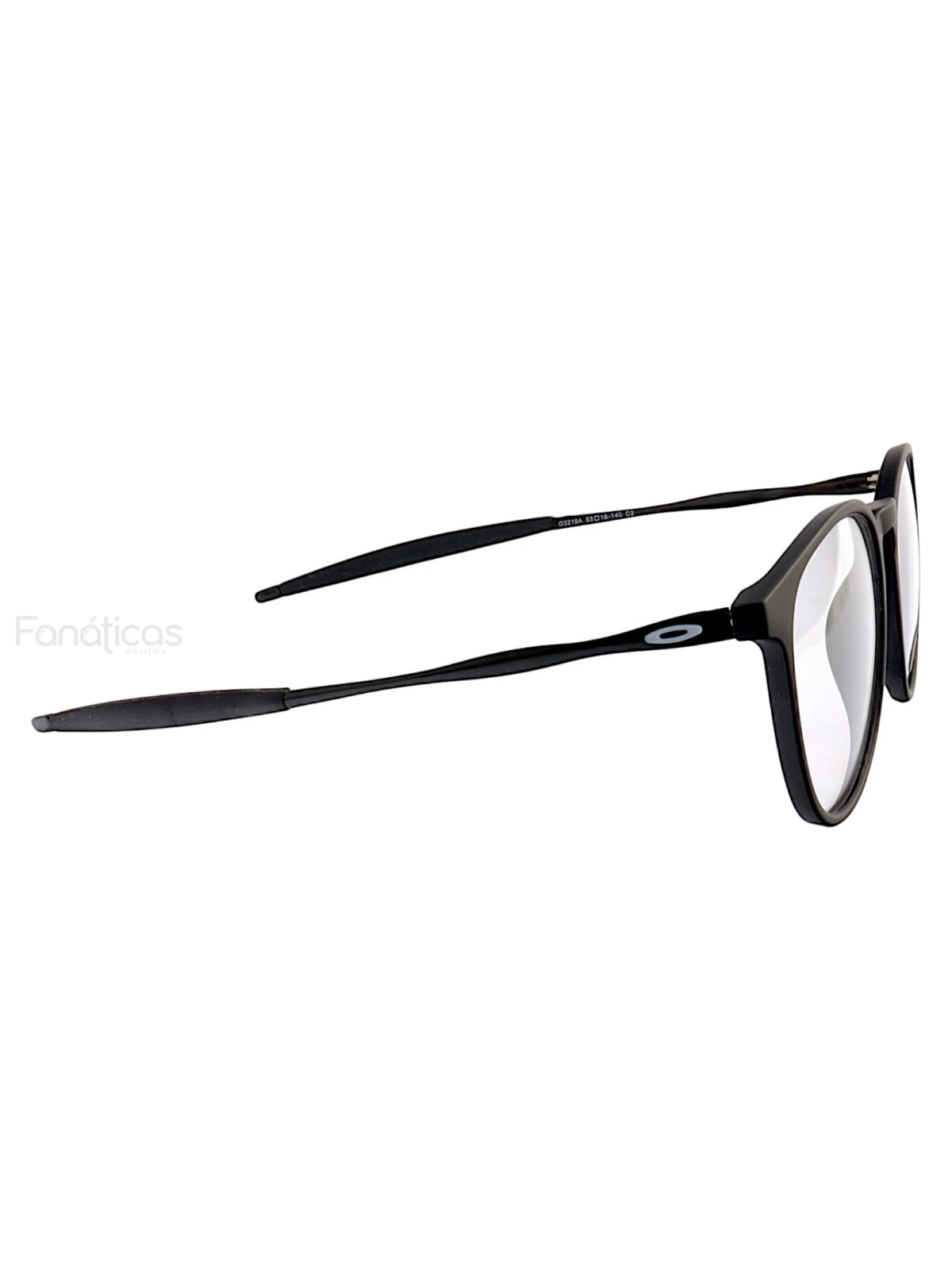 Armação de Óculos Redonda 3219 Acetato Preta Masculina