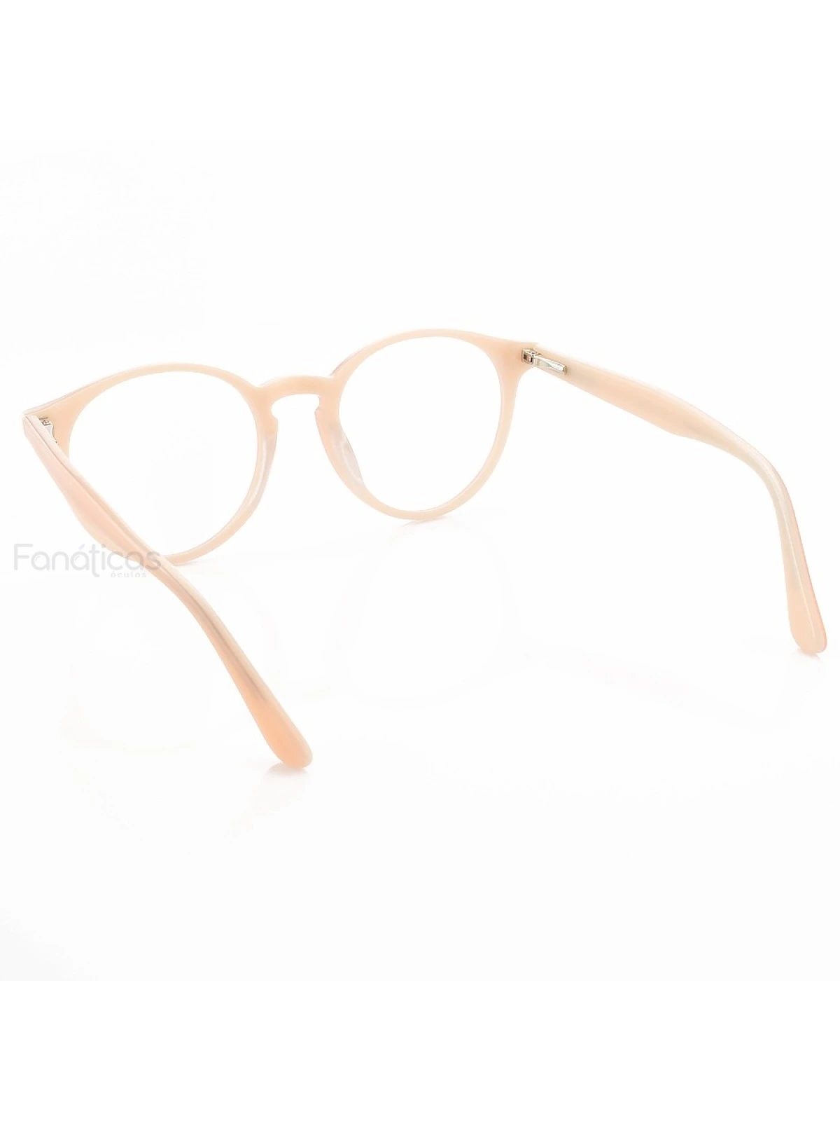 Armação de Óculos Redonda Clear FN2180 Acetato Rosa