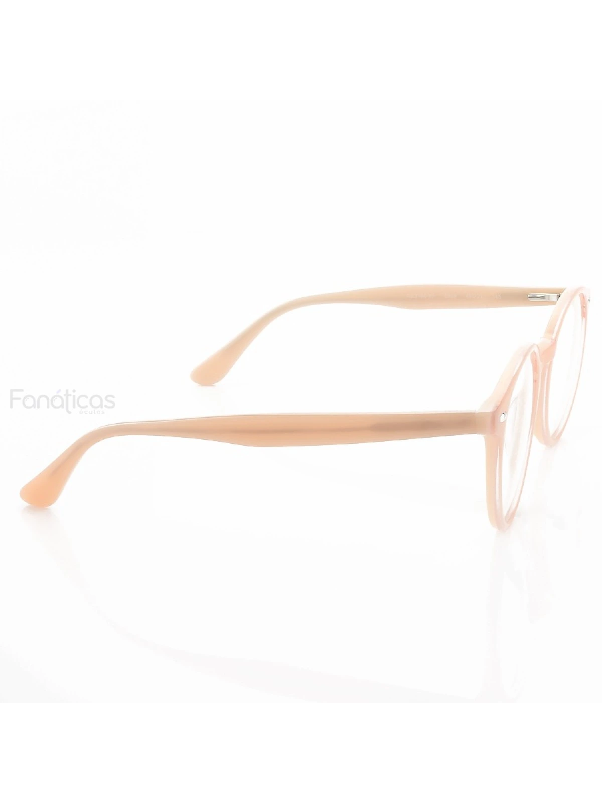 Armação de Óculos Redonda Clear FN2180 Acetato Rosa