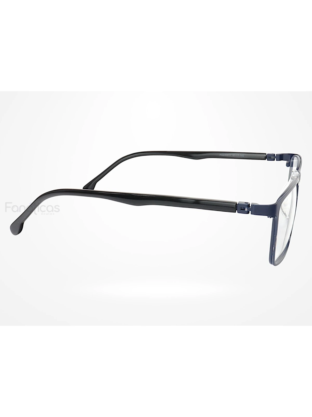 Armação de Óculos AQ230915 Retangular Azul