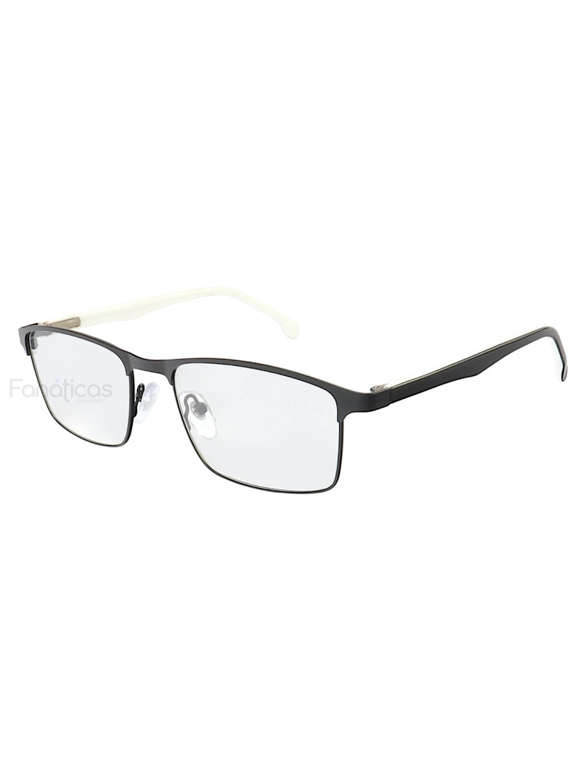 Armação de Óculos AQ240503 Retangular Preto e Branco