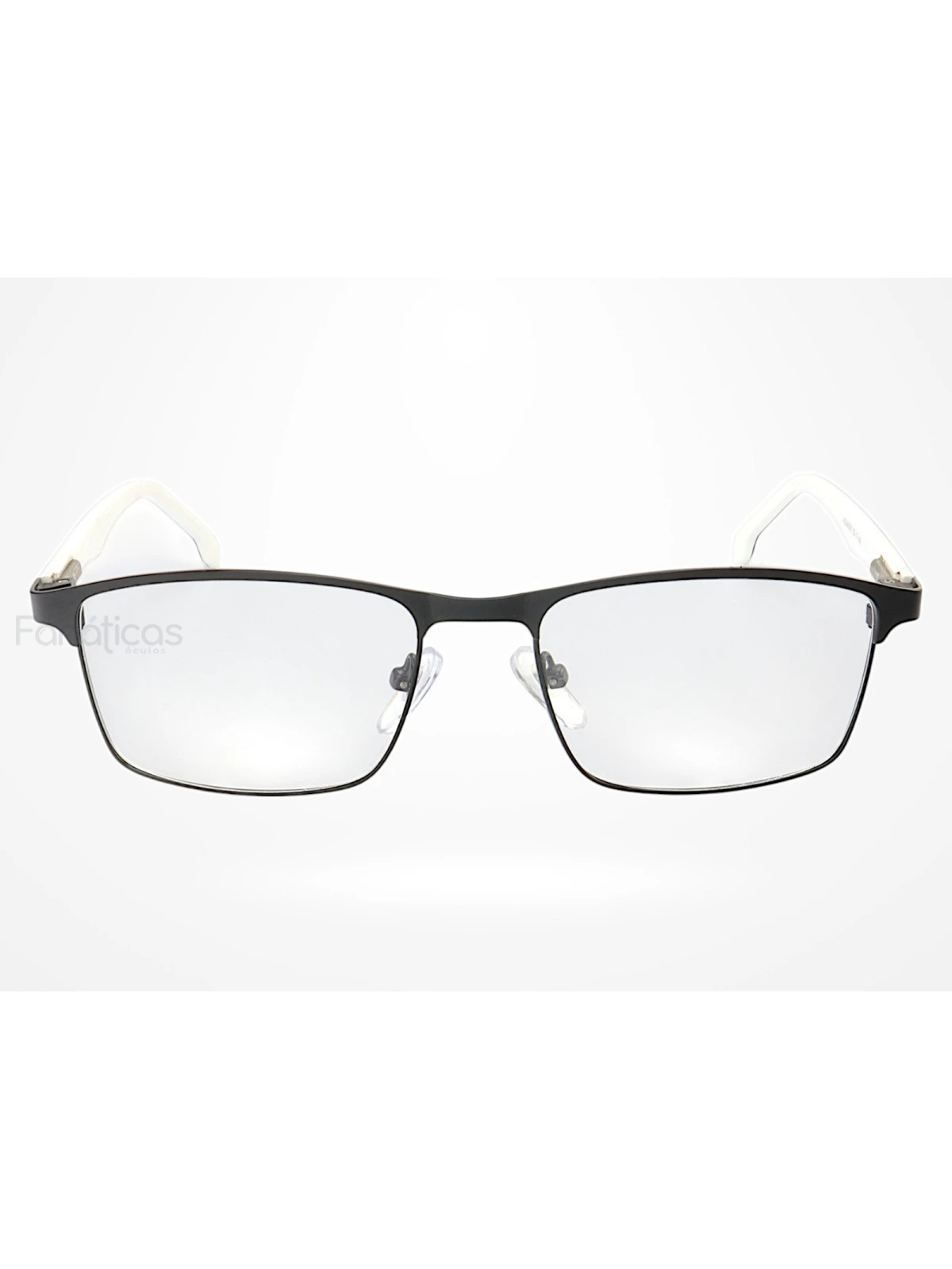 Armação de Óculos AQ240503 Retangular Preto e Branco
