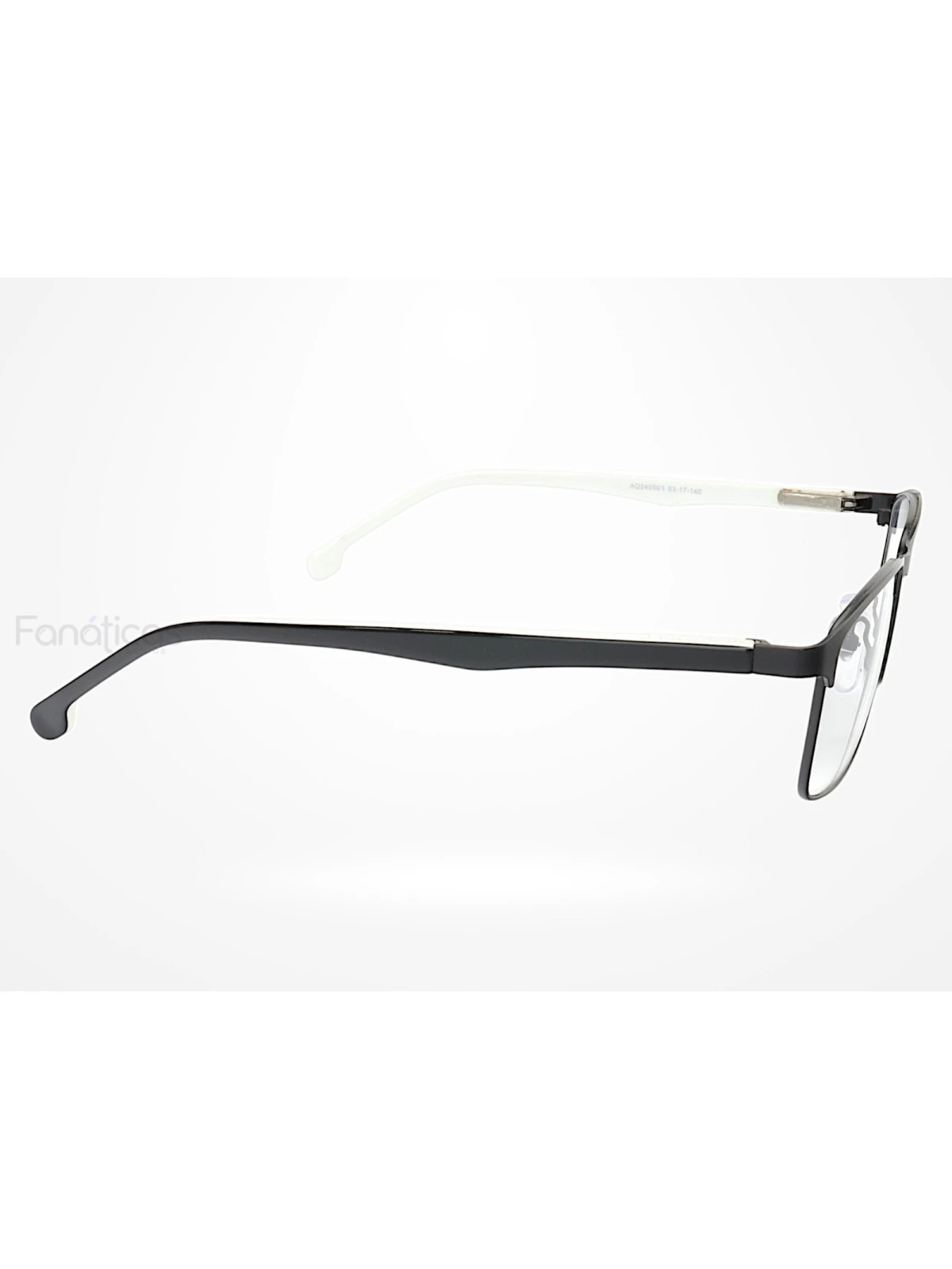 Armação de Óculos AQ240503 Retangular Preto e Branco