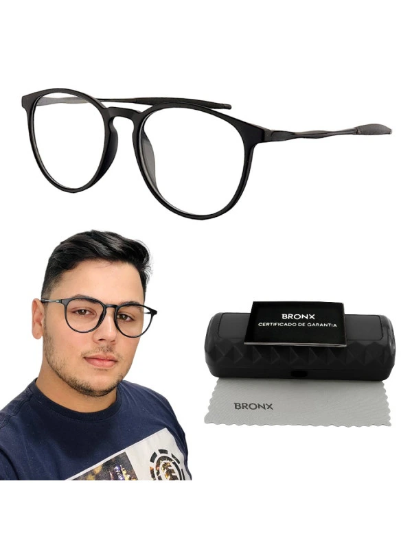 Armação de Óculos Redondo O3219A Preto