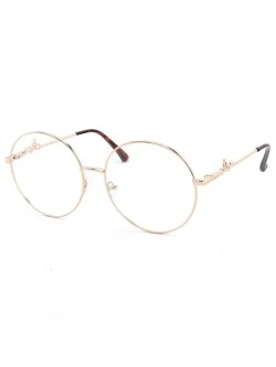 Armação de Óculos Redondo Signature Dourado
