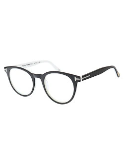 Armação de Óculos Redondo TF5695 Preto e Branco