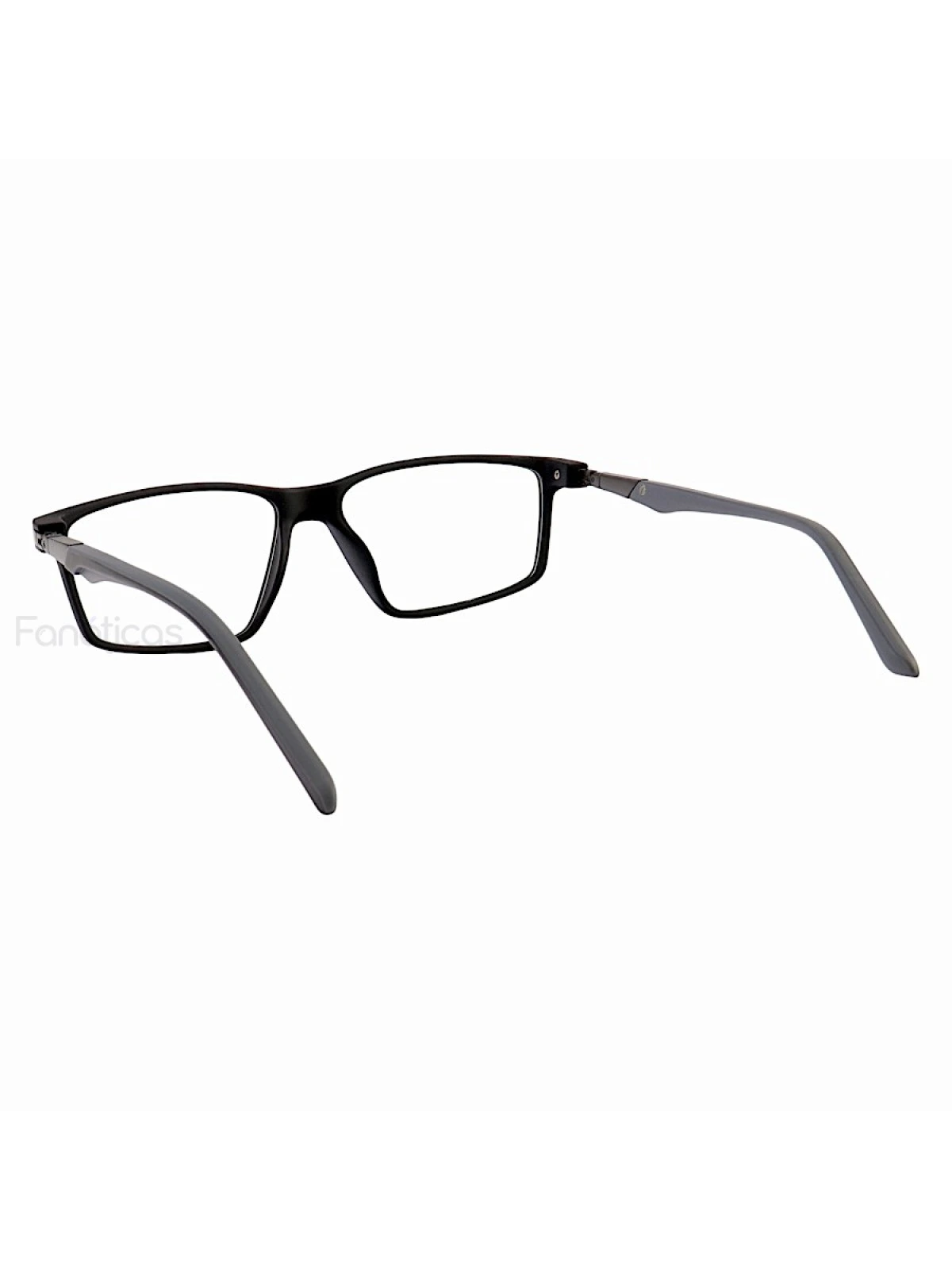 Armação de Óculos Retangular 180 C2 GZ9141 Preto e Cinza