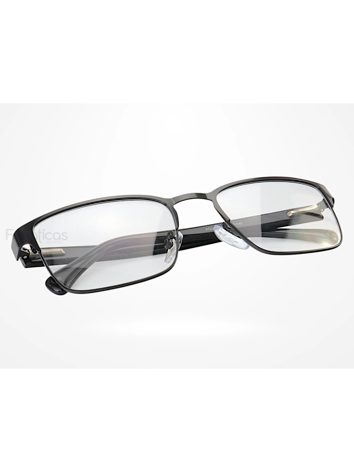 Armação de Óculos AQ240505 Quadrado Preto