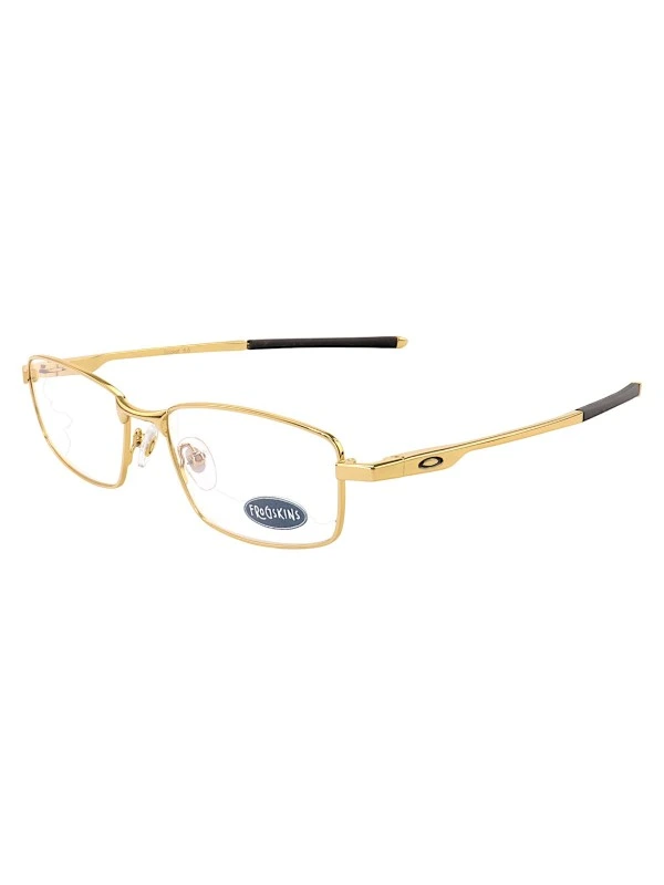 Armação de Óculos Retangular 3217 Metal Dourada Masculina
